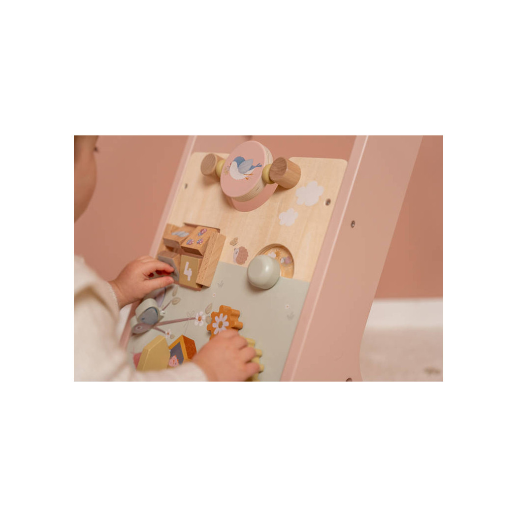 Flowers & Butterflies - Drewniany Chodzik Edukacyjny - Pchacz - Little Dutch