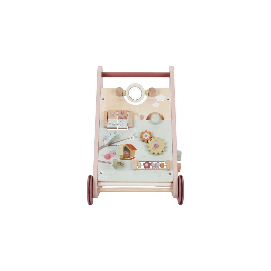 Flowers & Butterflies - Drewniany Chodzik Edukacyjny - Pchacz - Little Dutch