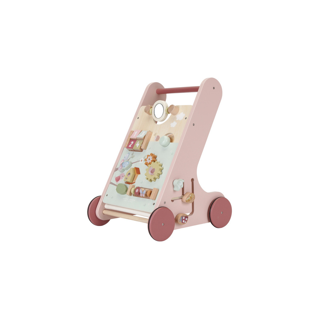 Flowers & Butterflies - Drewniany Chodzik Edukacyjny - Pchacz - Little Dutch