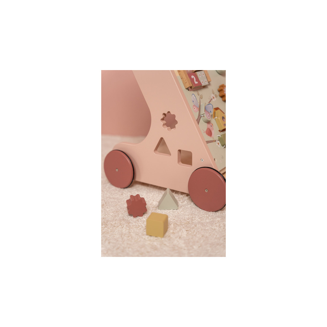 Flowers & Butterflies - Drewniany Chodzik Edukacyjny - Pchacz - Little Dutch