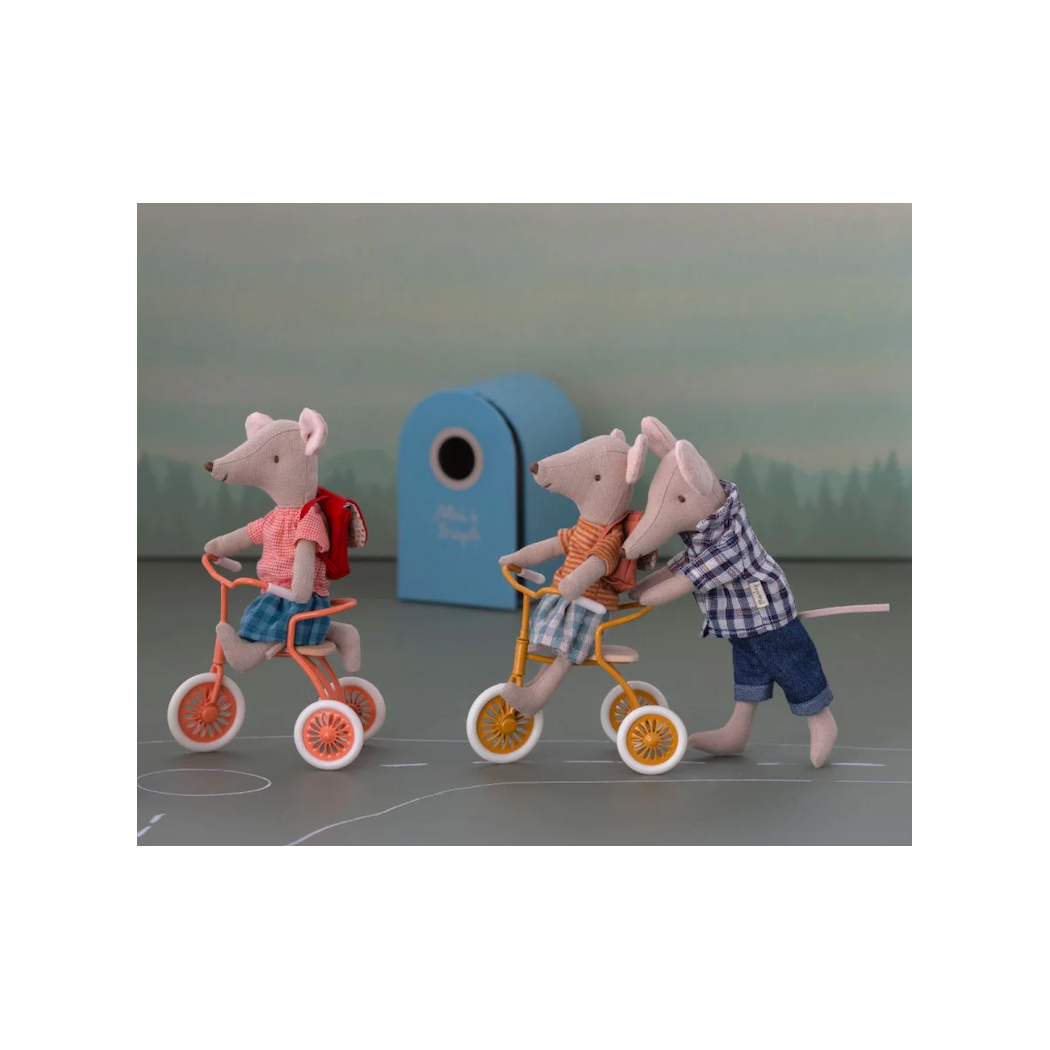 Rowerek - Ocher - Abri à Tricycle, Mouse - Ochra - Akcesoria dla Lalek - Maileg