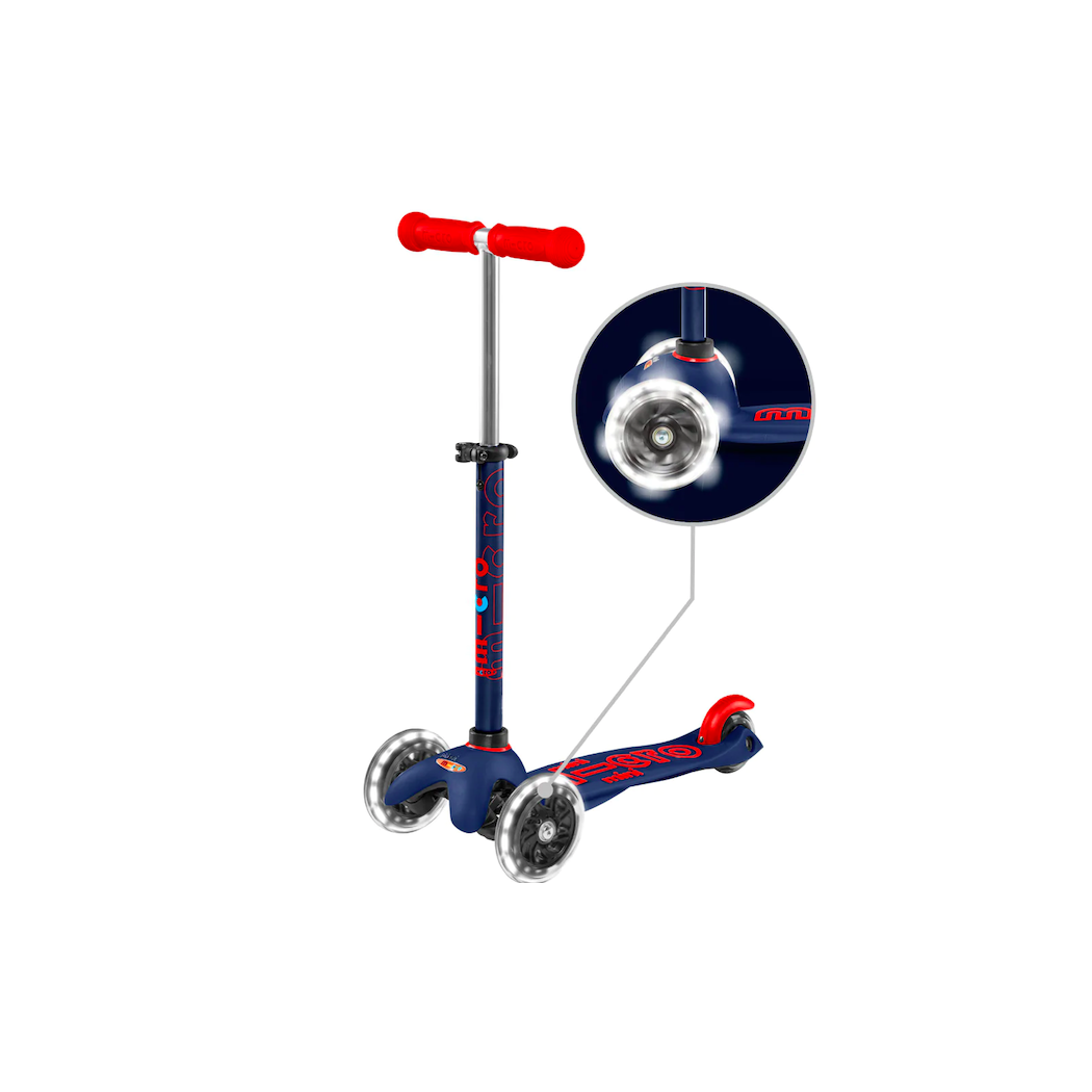 Hulajnoga Mini Deluxe LED - Navy Blue/Niebieska - Micro