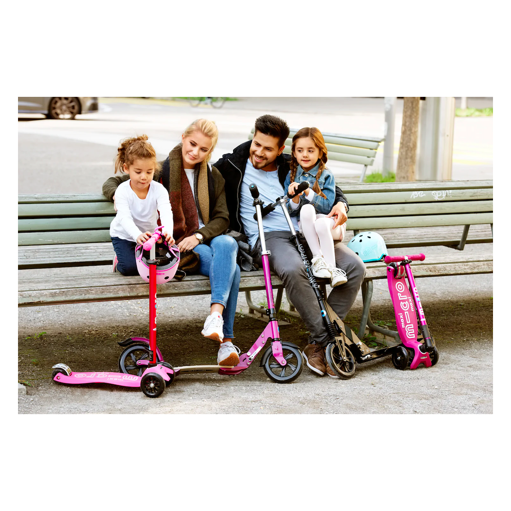 Hulajnoga Maxi Micro Deluxe - Black - Grey/Czarno - Szara - Micro