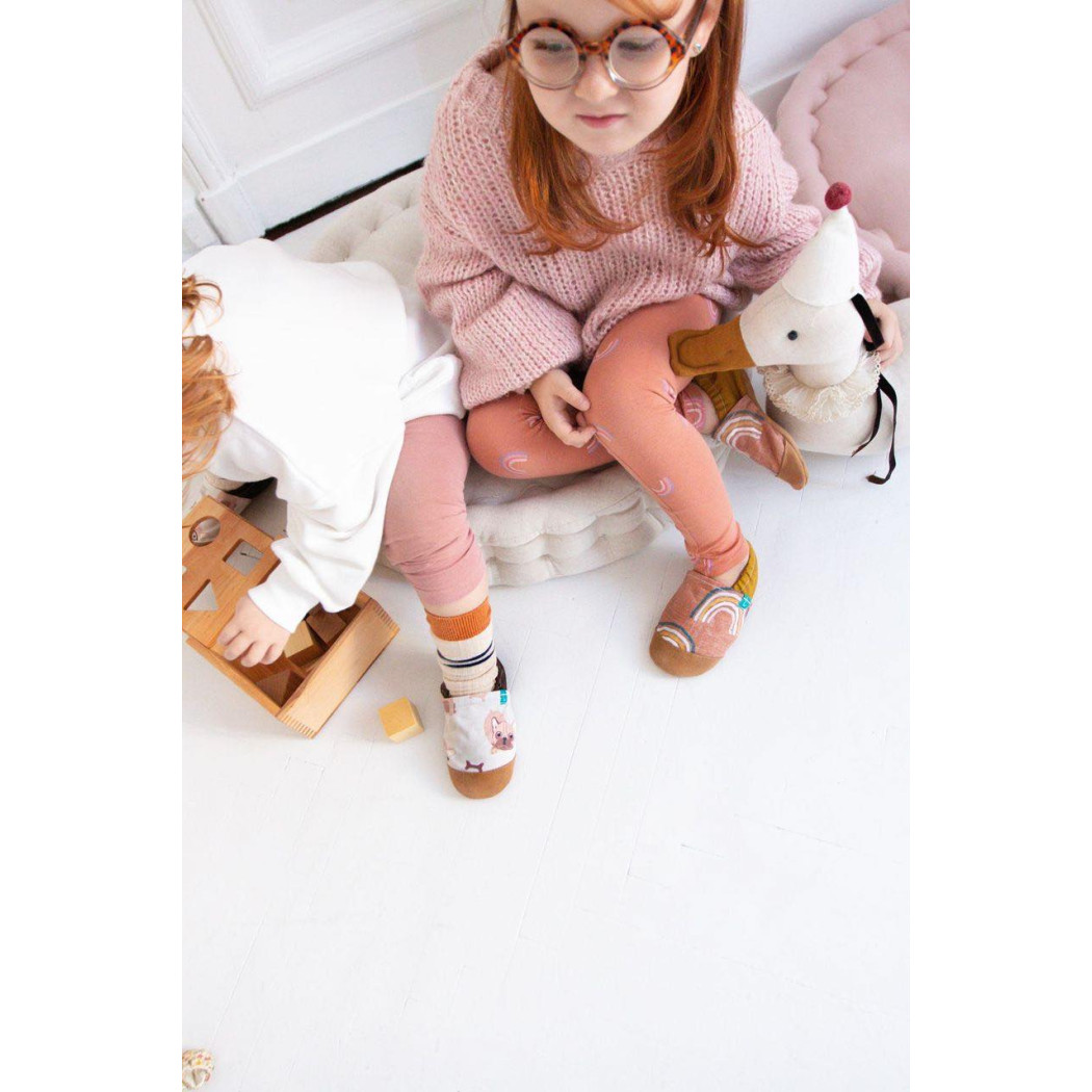 Green Bunny - rozmiar 3-9 miesięcy - Papcie Titot - SKÓRZANA PODESZWA