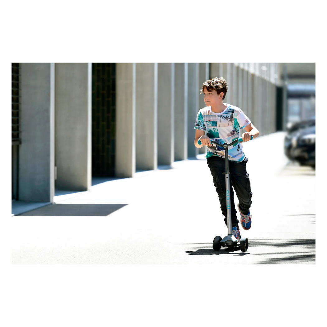 WYPRZEDAŻ Hulajnoga Maxi Deluxe PRO - Grey/Aqua - Micro