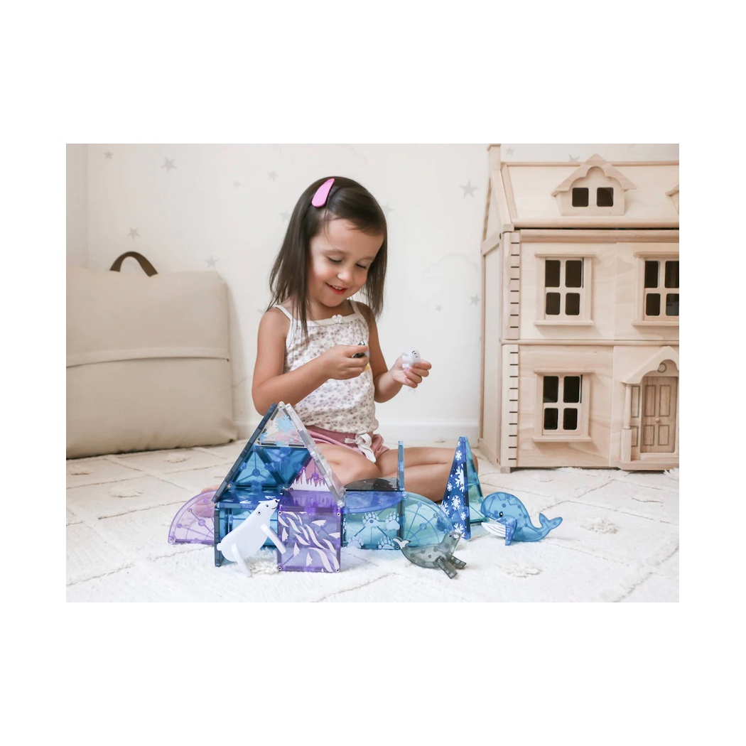 Arctic Animals - Arktyczne Zwierzęta - Klocki Magnetyczne 25 elementów - Magna-Tiles