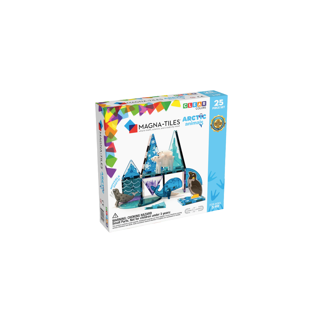Arctic Animals - Arktyczne Zwierzęta - Klocki Magnetyczne 25 elementów - Magna-Tiles