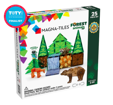 Forest Animals - Leśne Zwierzęta - Klocki Magnetyczne 25 elementów - Magna-Tiles