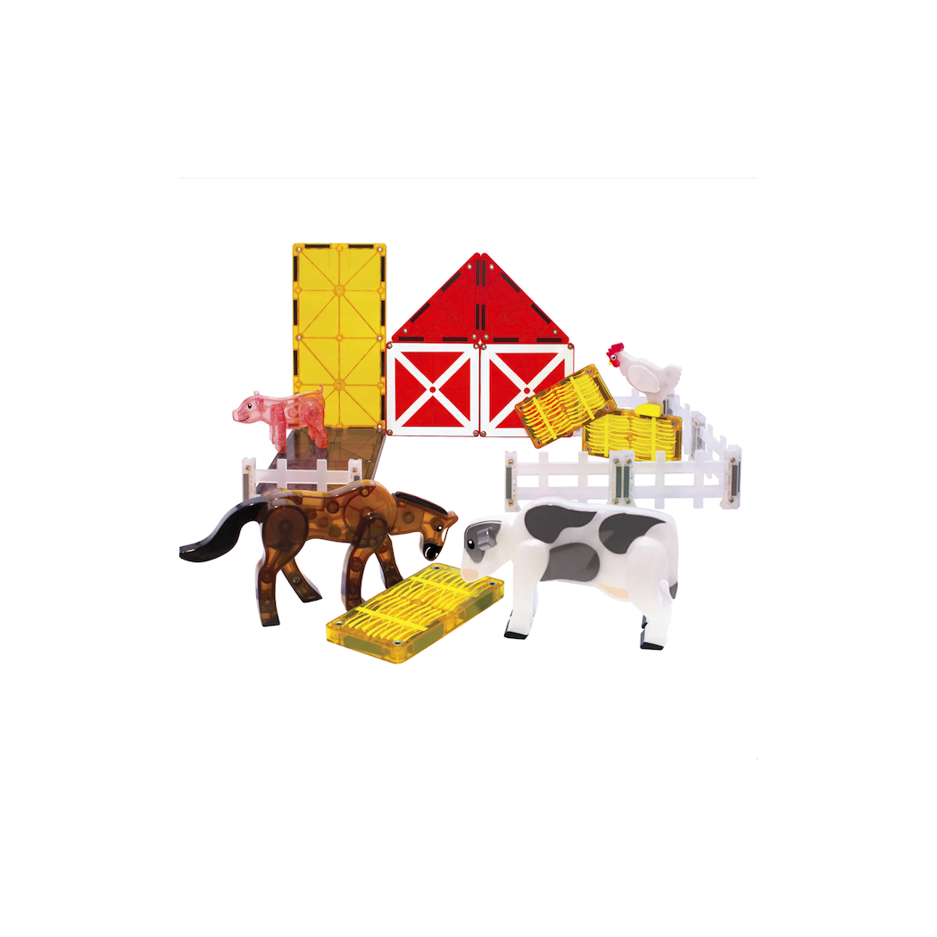 Farma Animals - Zwierzęta z Farmy Klocki Magnetyczne 25 elementów - Magna-Tiles