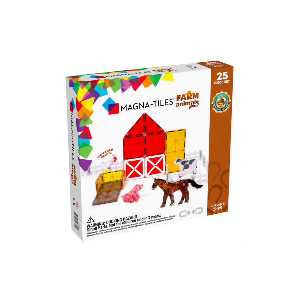 Farma Animals - Zwierzęta z Farmy Klocki Magnetyczne 25 elementów - Magna-Tiles