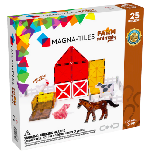 Farma Animals - Zwierzęta z Farmy Klocki Magnetyczne 25 elementów - Magna-Tiles