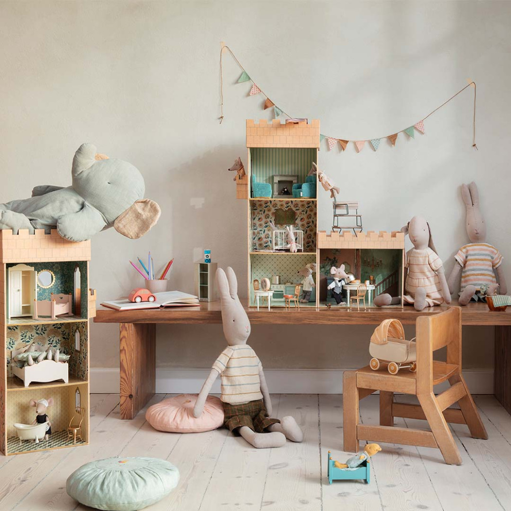 Blossom Grey - Walizka Pudełeczko - Small Suitcase - Akcesoria Dla Lalek - Maileg