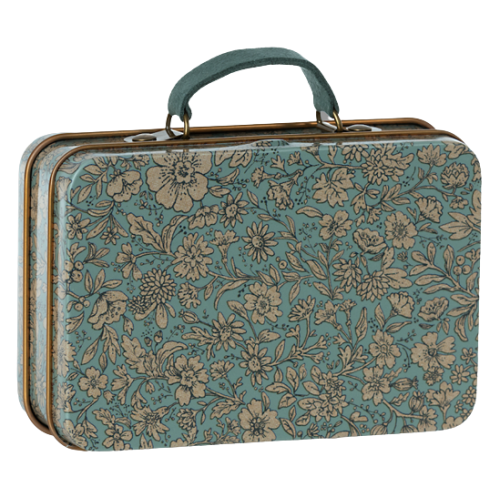 Blossom Blue - Walizka Pudełeczko - Small Suitcase - Akcesoria Dla Lalek - Maileg
