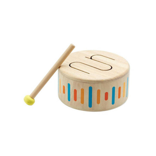 Bębenek Drewniany - Kolekcja Pastelowa - Plan Toys - Montessori