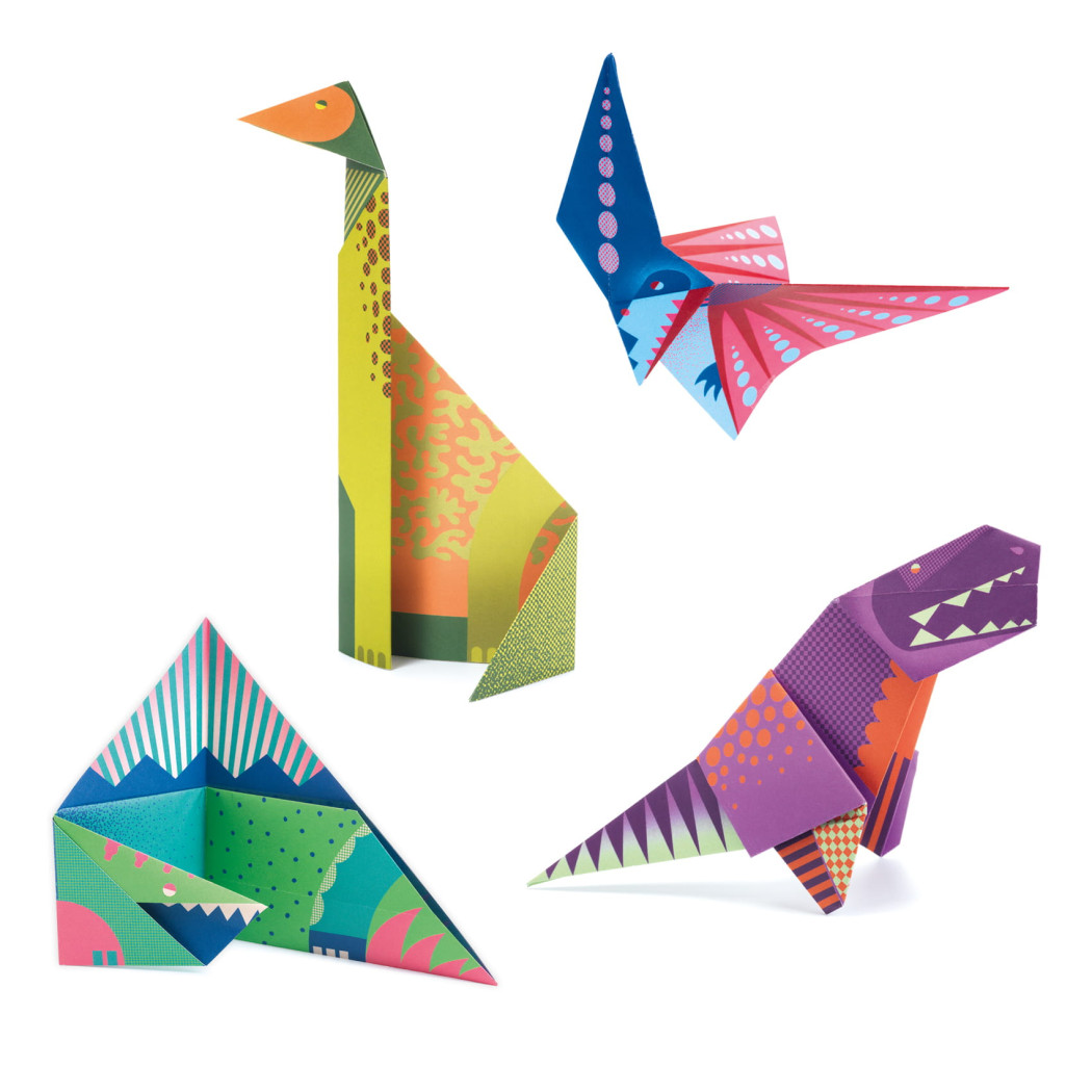 Origami DINOZAURY - zestaw kreatywny - Djeco