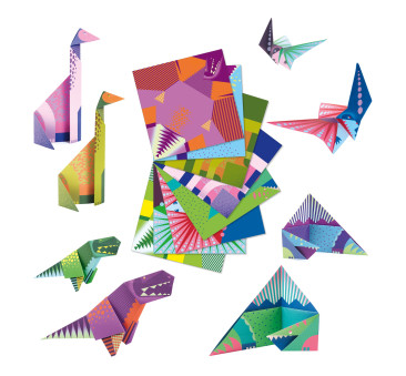 Origami DINOZAURY - zestaw kreatywny - Djeco
