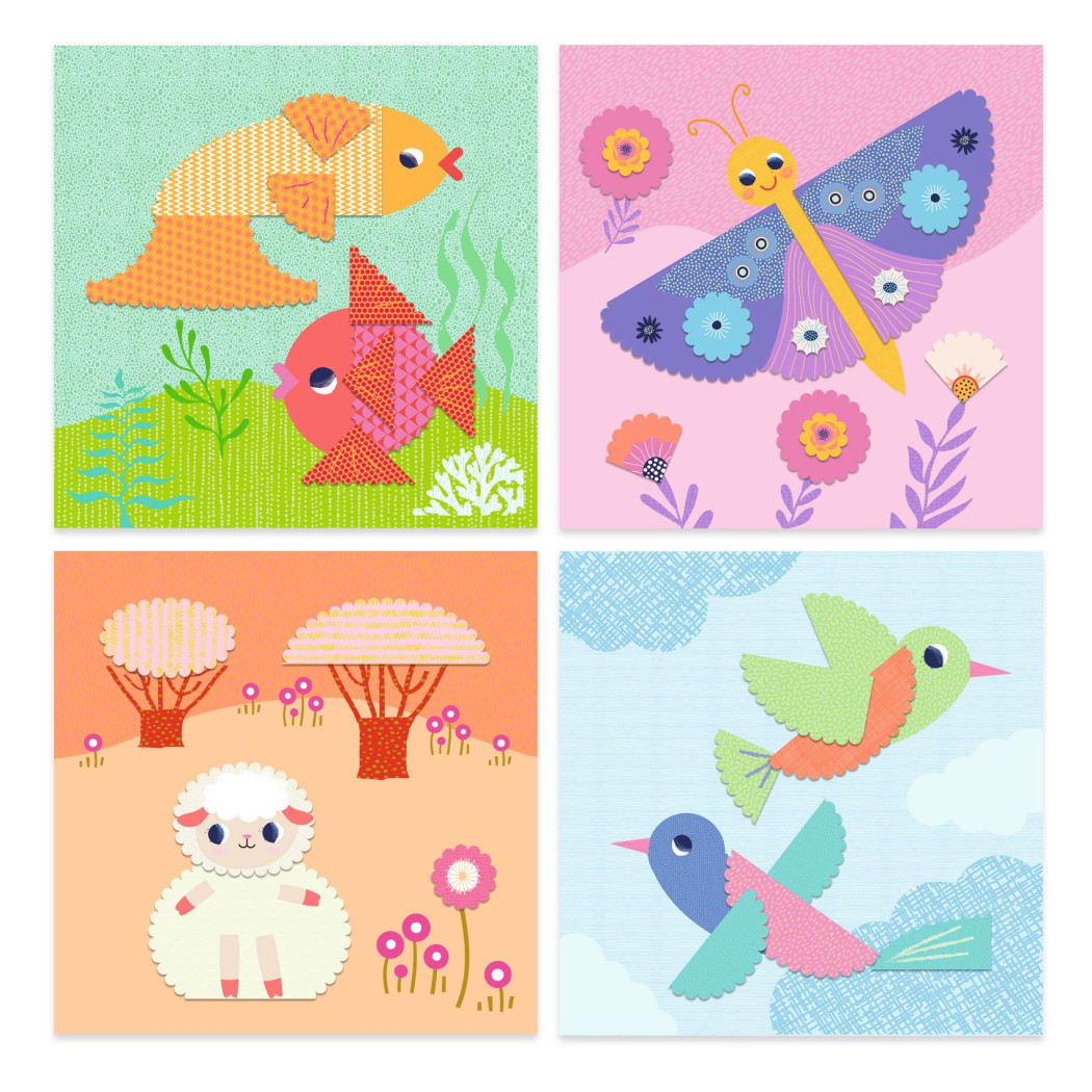 Wycinanki - Kolaże dla najmłodszych - Djeco