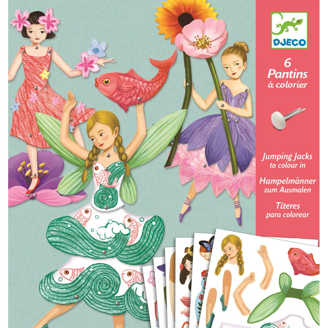 Wróżki - Zestaw Ruchome Postacie - Djeco