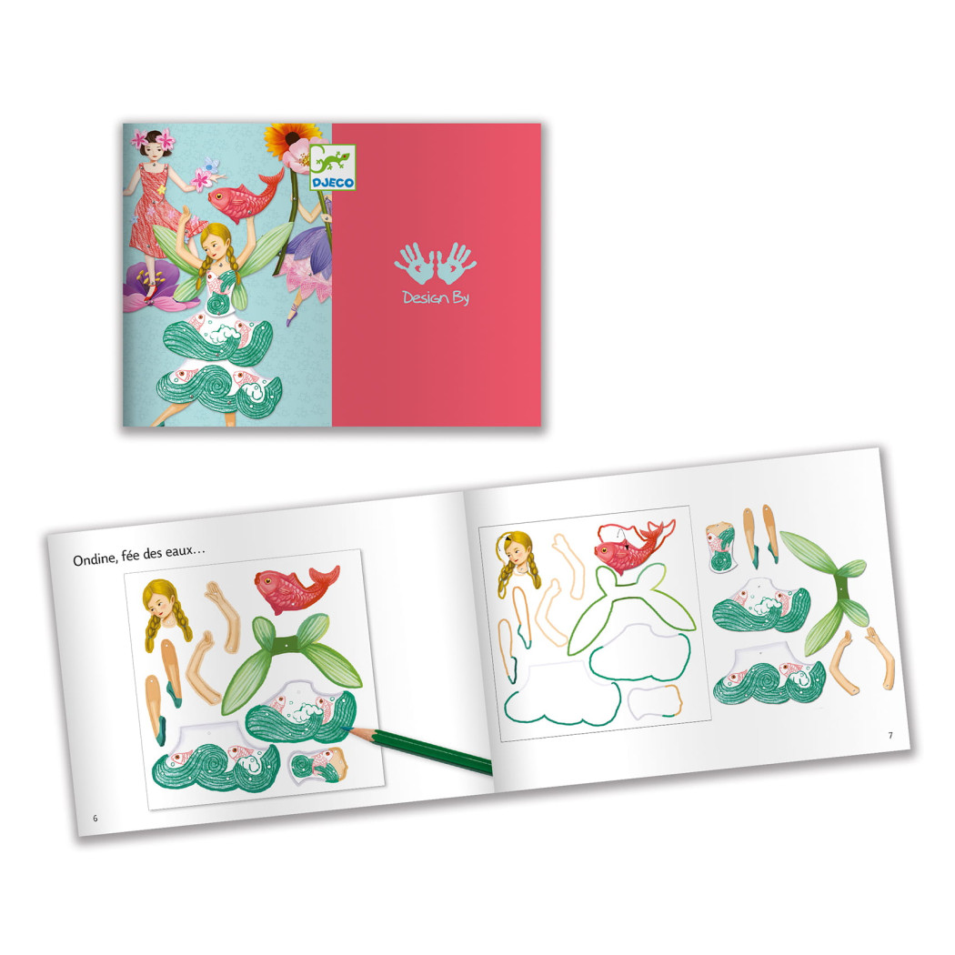 Wróżki - Zestaw Ruchome Postacie - Djeco