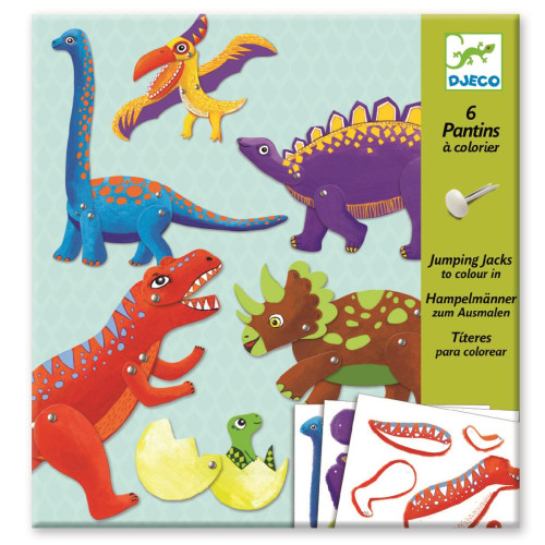 Dinozaury - Zestaw Ruchome Postacie - Djeco