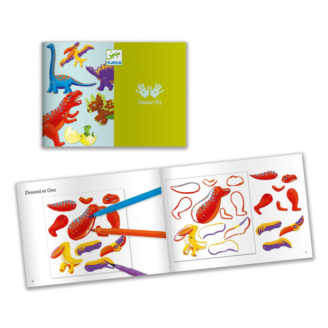 Dinozaury - Zestaw Ruchome Postacie - Djeco