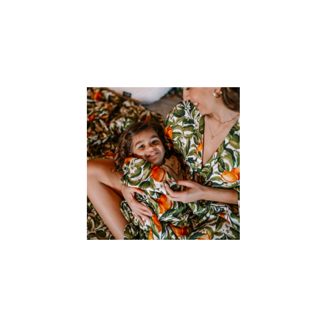 WYPRZEDAŻ Bambusowy Otulacz - Tuscany - Khaki - La Millou - 100x120cm