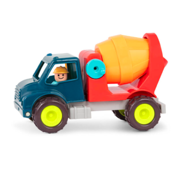 Betoniarka z wyjmowaną figurką kierowcy - Happy Cruisers - Cement Truck - BTOYS