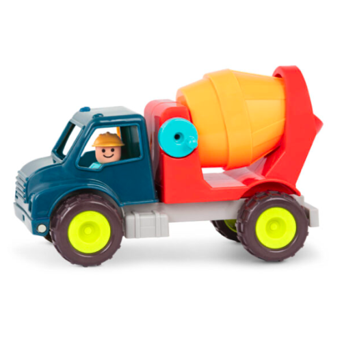 Betoniarka z wyjmowaną figurką kierowcy - Happy Cruisers - Cement Truck - BTOYS