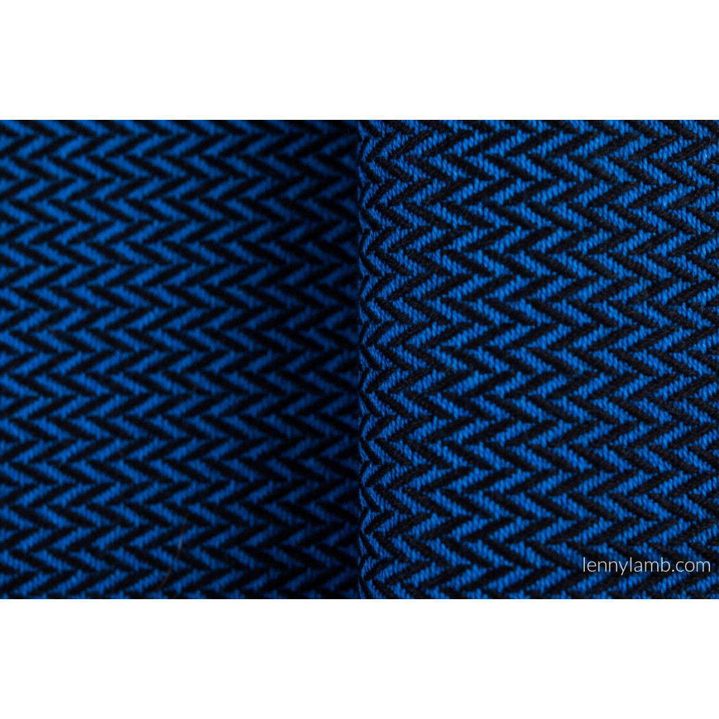 KOBALT M - Chusta do noszenia dzieci - tkana splotem jodełkowym - Bawełna - Rozmiar M (4,6 metra) - LennyLamb