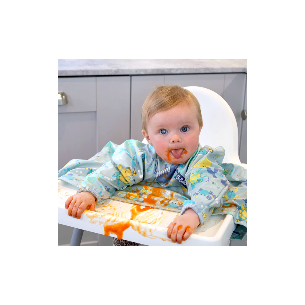 Ocean of Fun - Wodoodporny Śliniak z długim rękawem BLW - BIBaDO