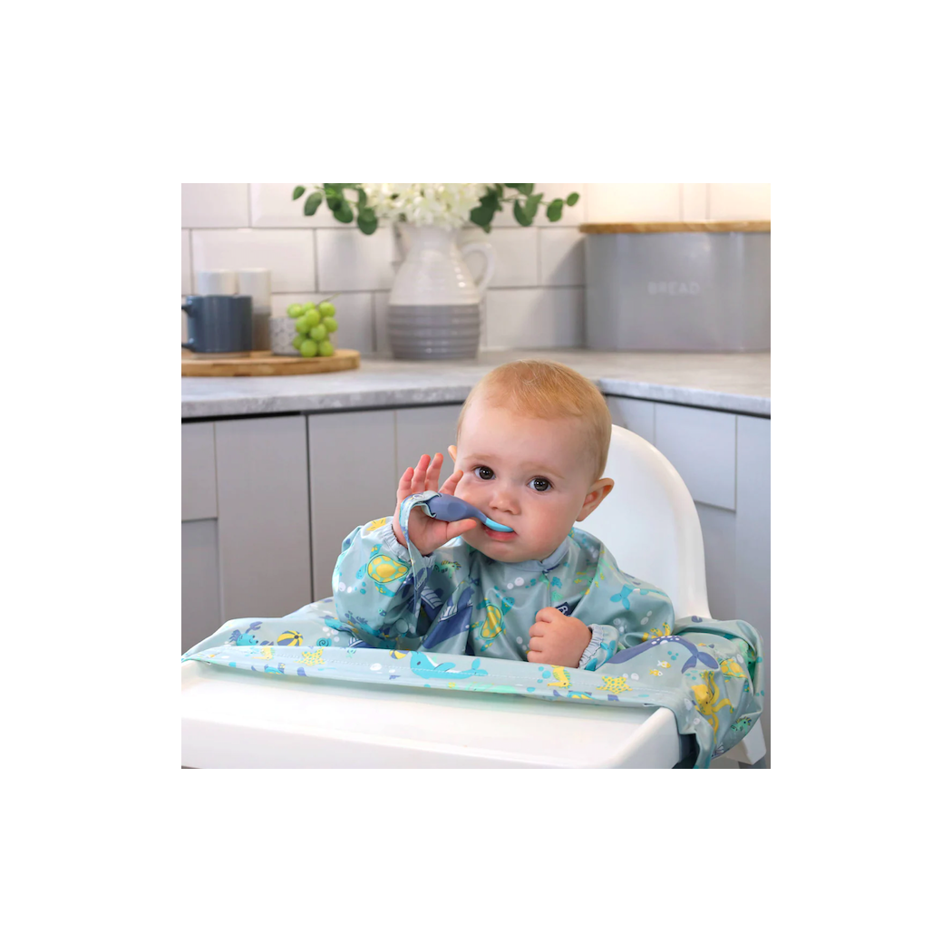 Ocean of Fun - Wodoodporny Śliniak z długim rękawem BLW - BIBaDO