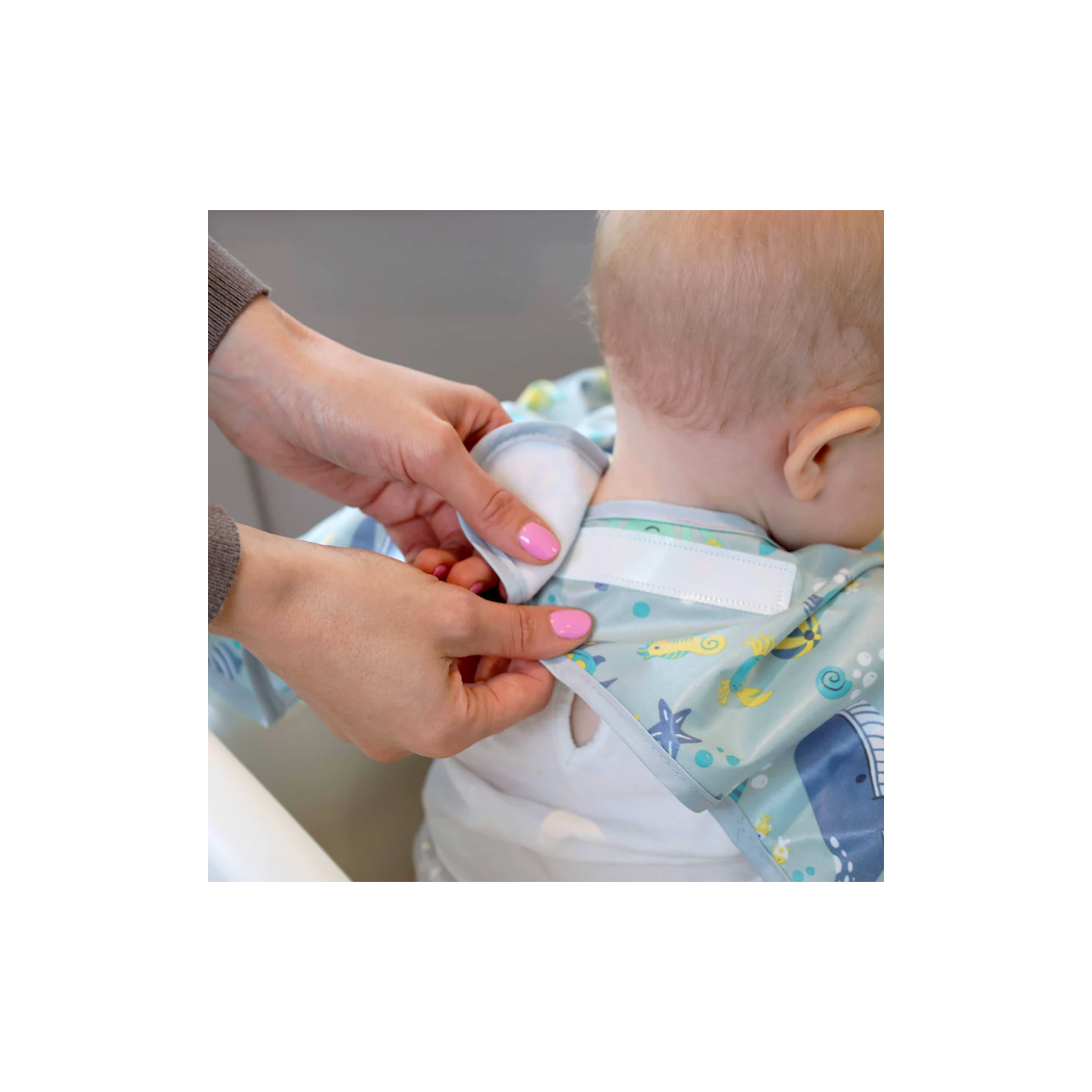 Ocean of Fun - Wodoodporny Śliniak z długim rękawem BLW - BIBaDO