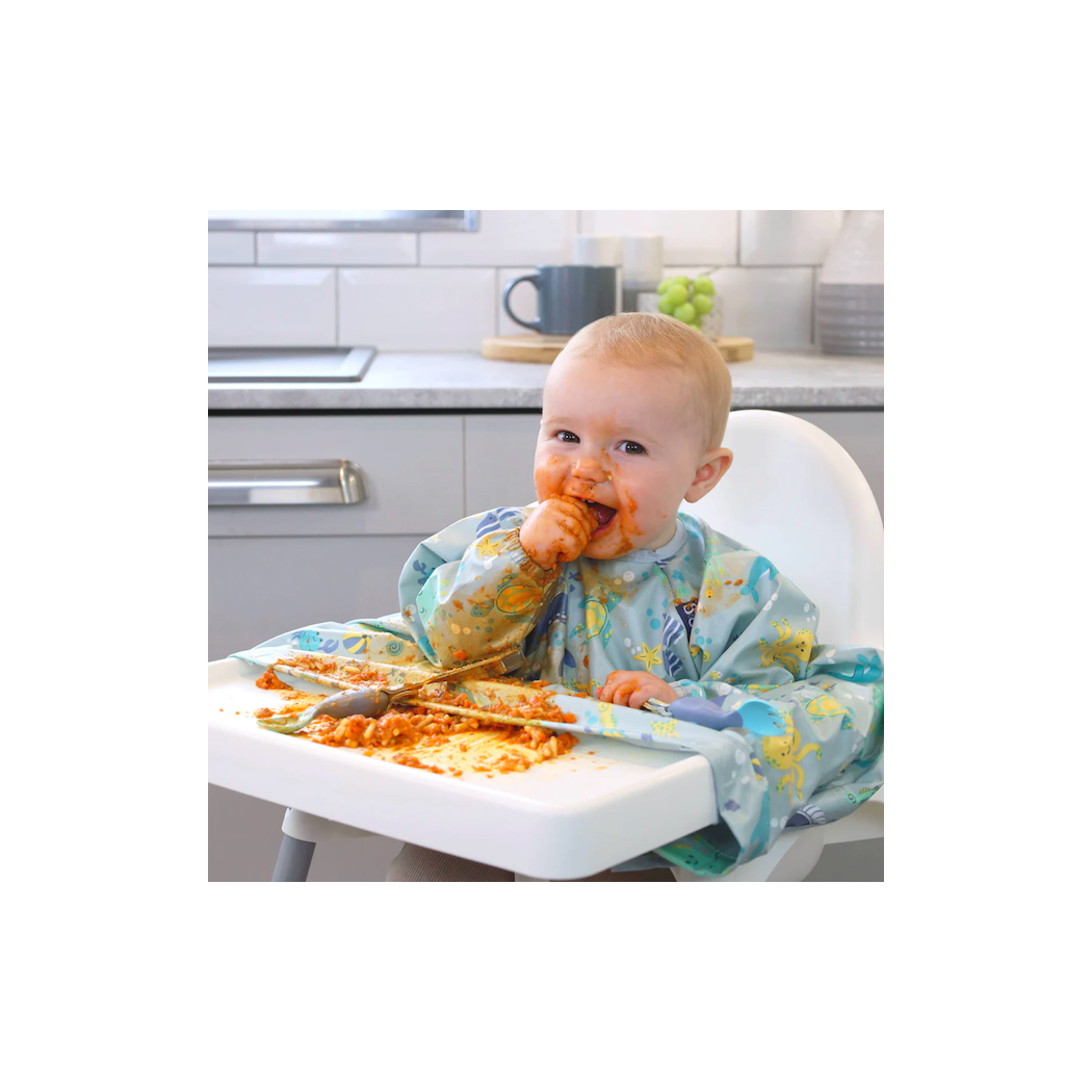 Ocean of Fun - Wodoodporny Śliniak z długim rękawem BLW - BIBaDO