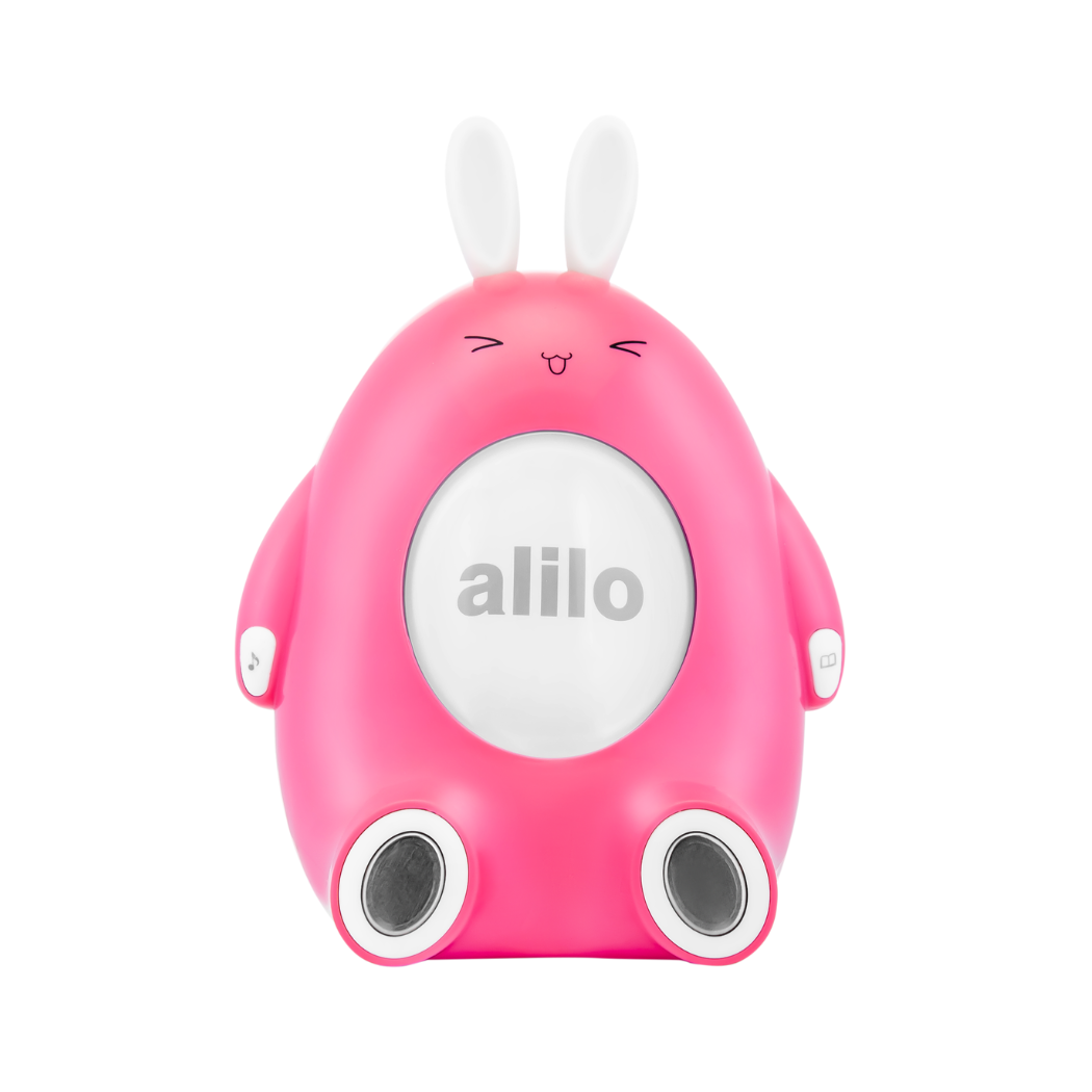 Króliczek Happy Bunny - Różowy - Zabawka Edukacyjna - Alilo