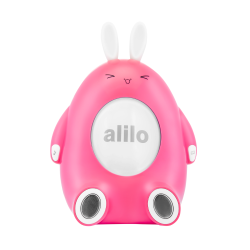 Króliczek Happy Bunny - Różowy - Zabawka Edukacyjna - Alilo