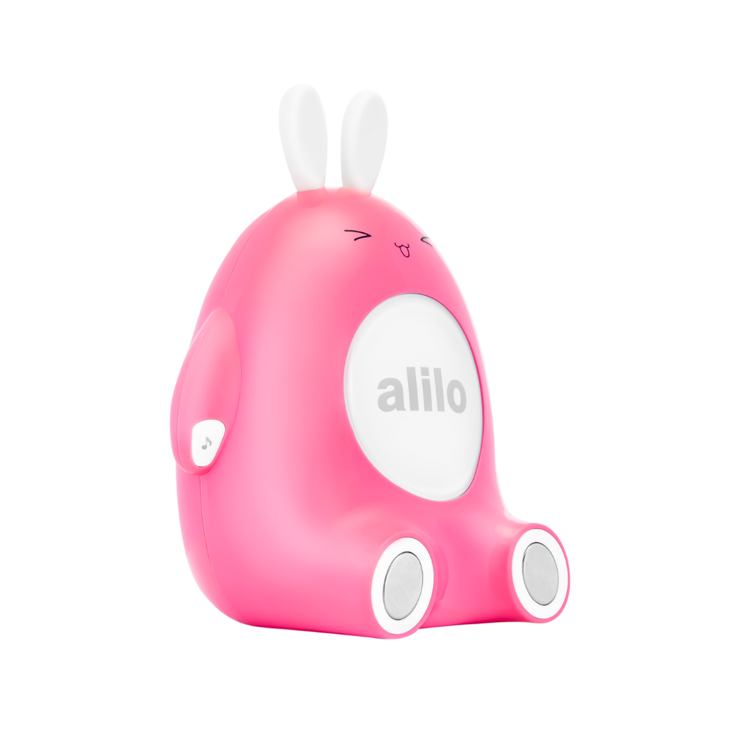 Króliczek Happy Bunny - Różowy - Zabawka Edukacyjna - Alilo