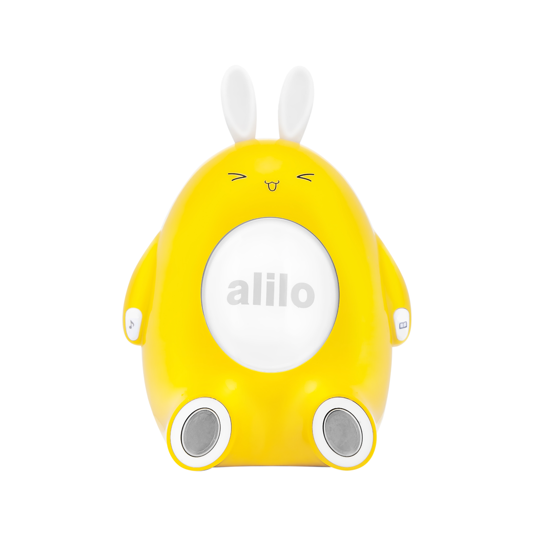 Króliczek Happy Bunny - Żółty - Zabawka Edukacyjna - Alilo