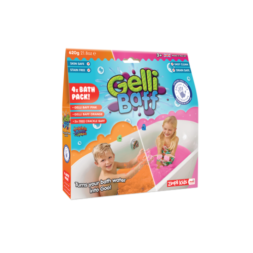 Gelli Baff - Magiczny proszek do kąpieli 620 g - Różowy i Pomarańczowy - Zimpli Kids