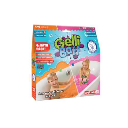 Gelli Baff - Magiczny proszek do kąpieli - Różowy i Pomarańczowy - Zimpli Kids