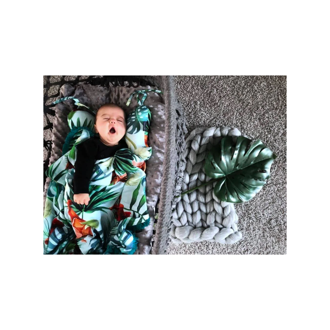 Angel's Wings - Vintage Meadow & Velvet Sand - La Millou - poduszka stabilizacyjna - Organic Jersey Collection