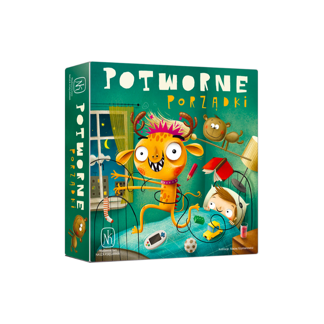 Gra Potworne Porządki - Gra Rodzinna - Wyszukaj Kształt Dotykiem - Nasza Księgarnia