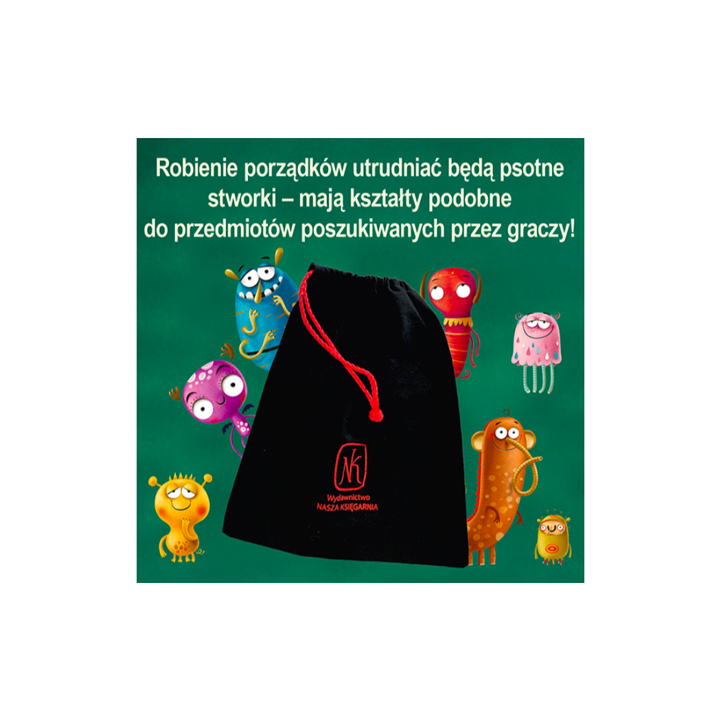 Gra Potworne Porządki - Gra Rodzinna - Wyszukaj Kształt Dotykiem - Nasza Księgarnia