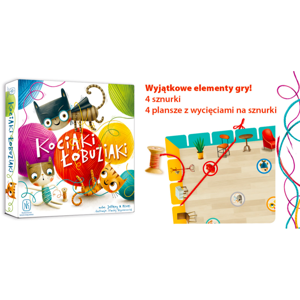 Gra Kociaki Łobuziaki - Gra Rodzinna z Przeplatanką - Nasza Księgarnia