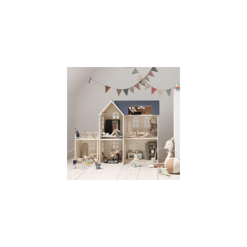 Stolik z Krzesłami - Dining Table Set With 2 Chairs - Akcesoria dla Lalek - Maileg