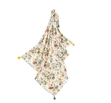 Bambusowy Otulacz - Vintage Meadow - La Millou - 100x120cm
