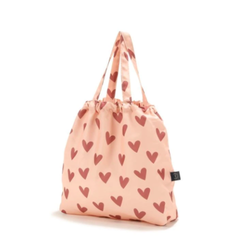 Heartbeat Pink - Shopper Bag z Kieszonką - Torba na zakupy - La Millou