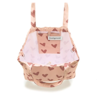 Heartbeat Pink - Shopper Bag z Kieszonką - Torba na zakupy - La Millou