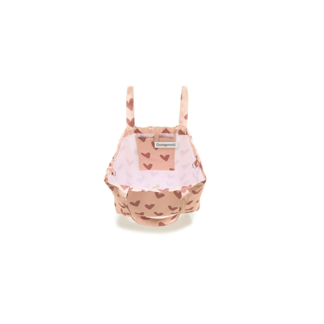 Heartbeat Pink - Shopper Bag z Kieszonką - Torba na zakupy - La Millou