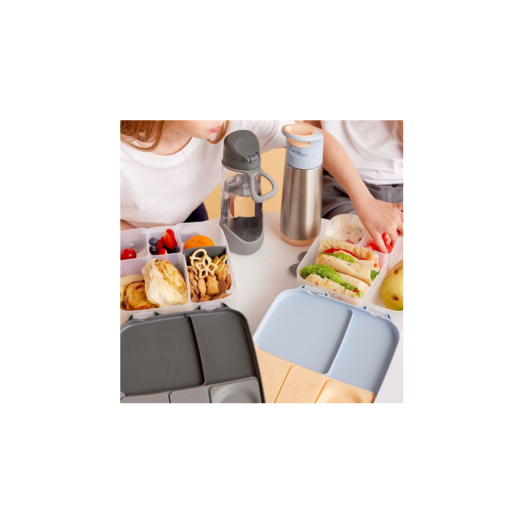 Feeling Peachy - Lunchbox z Wkładem Chłodzącym - niebiesko/brzoskwiniowy - B.BOX