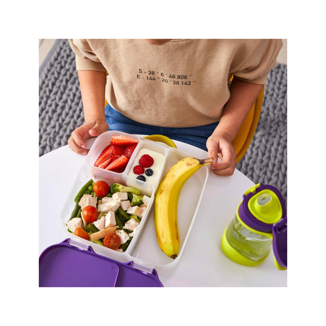 Lilac Pop - Lunchbox z Wkładem Chłodzącym - fioletowo/zielony - B.BOX